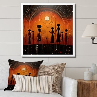 Designart "African Tribes Ancient Traditions VII" African Tribes Framed